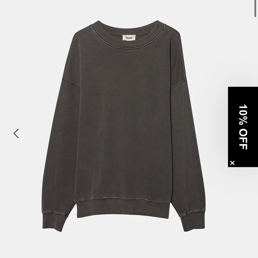 Casual Gray Crewneck Sweatshirt